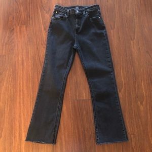 BDG Kick Flare High-Rise Cropped Jean in Black